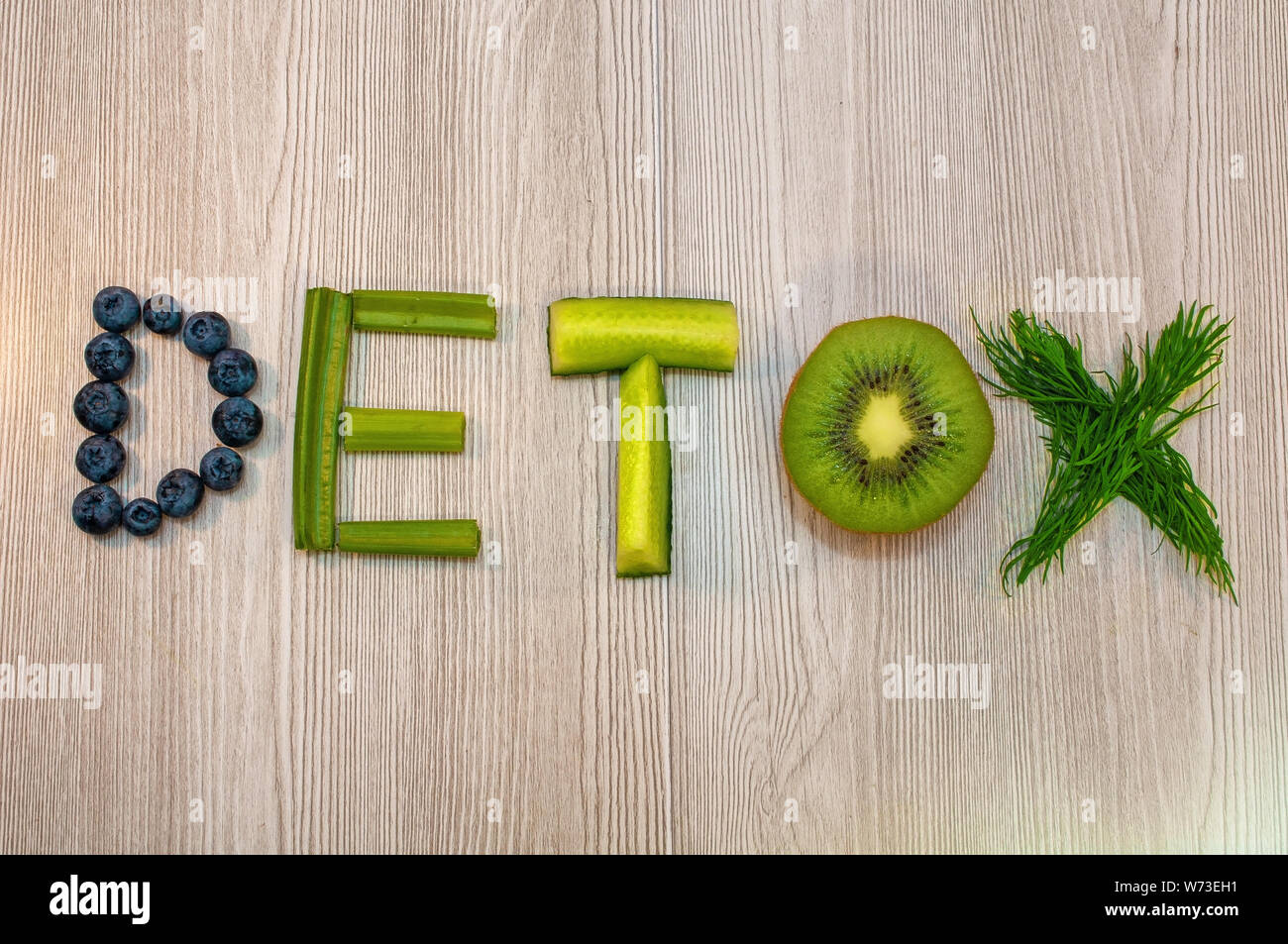 Lettering detox cleansing for health Stock Photo - Alamy