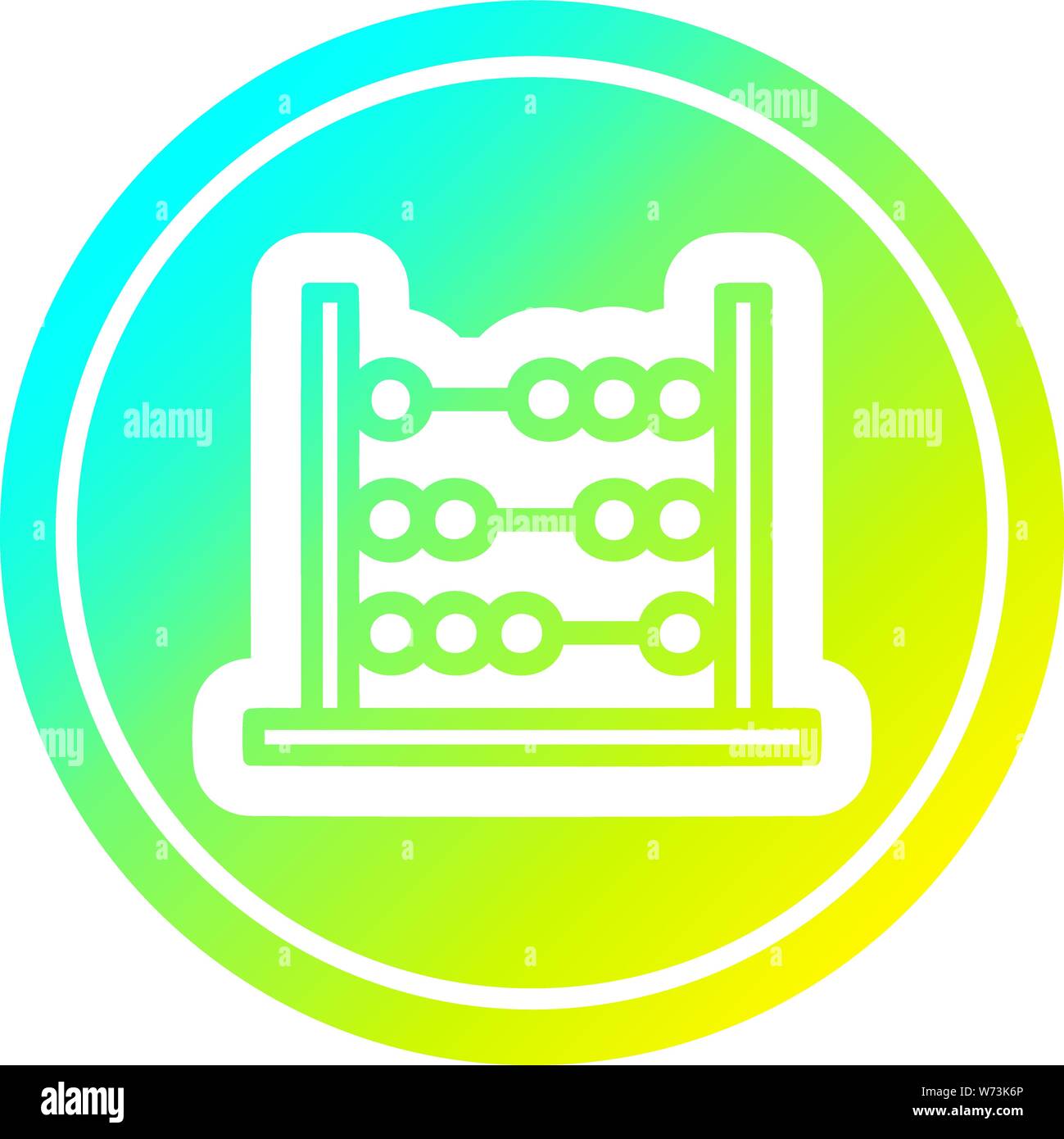 traditional abacus icon with cool gradient finish Stock Vector Image ...