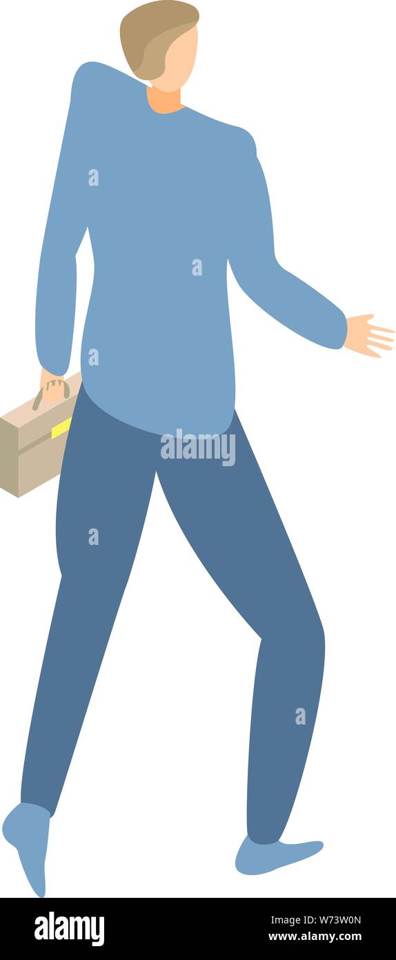 Modern businessman icon, isometric style Stock Vector Image & Art - Alamy