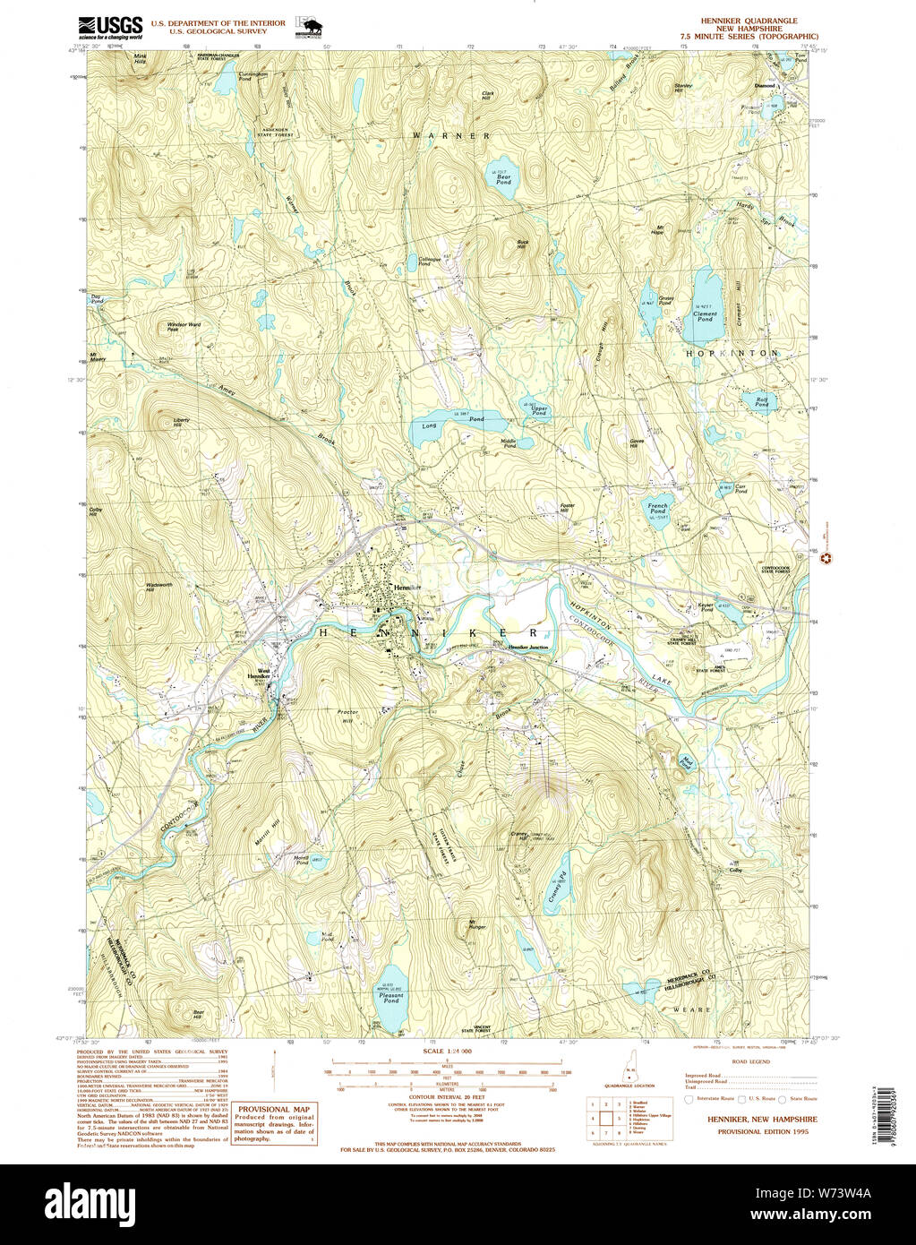 Map of henniker hires stock photography and images Alamy