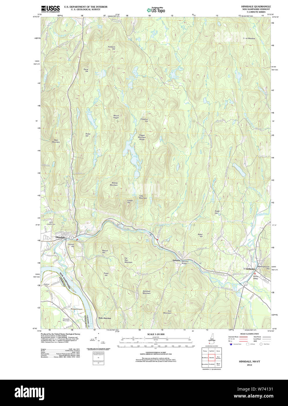 Map of hinsdale Cut Out Stock Images & Pictures Alamy