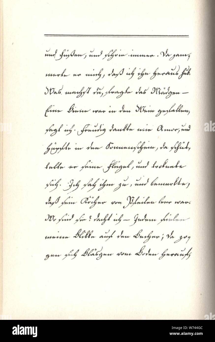 De J W Goethe Annette Manuskript 034. Stock Photo