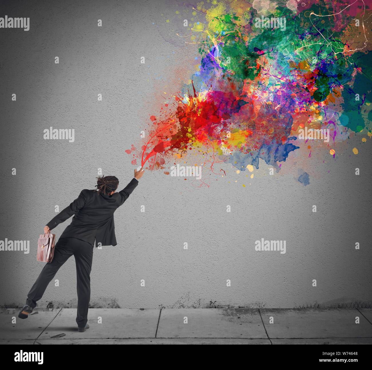 Modern spray design hi-res stock photography and images - Alamy