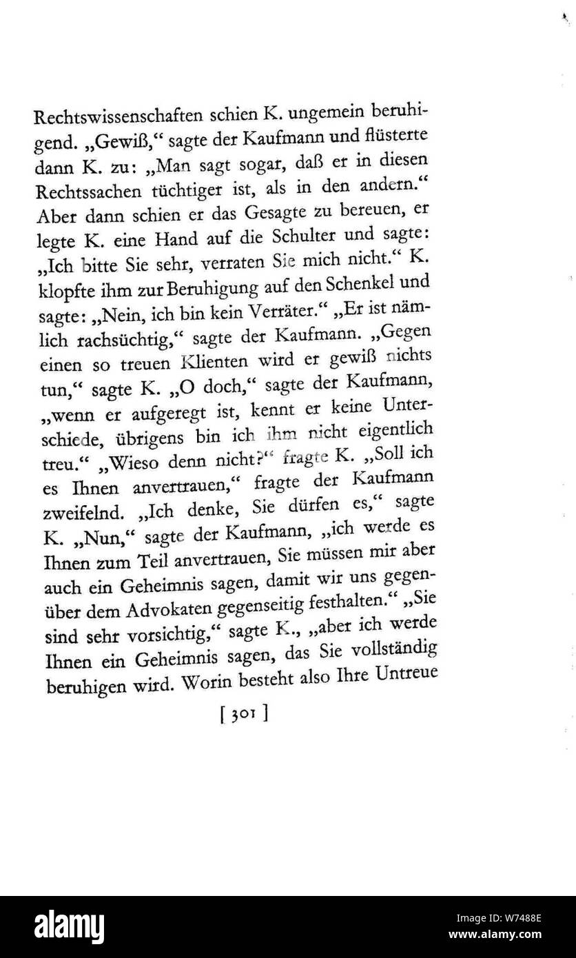 De Kafka Prozeß 301. Stock Photo