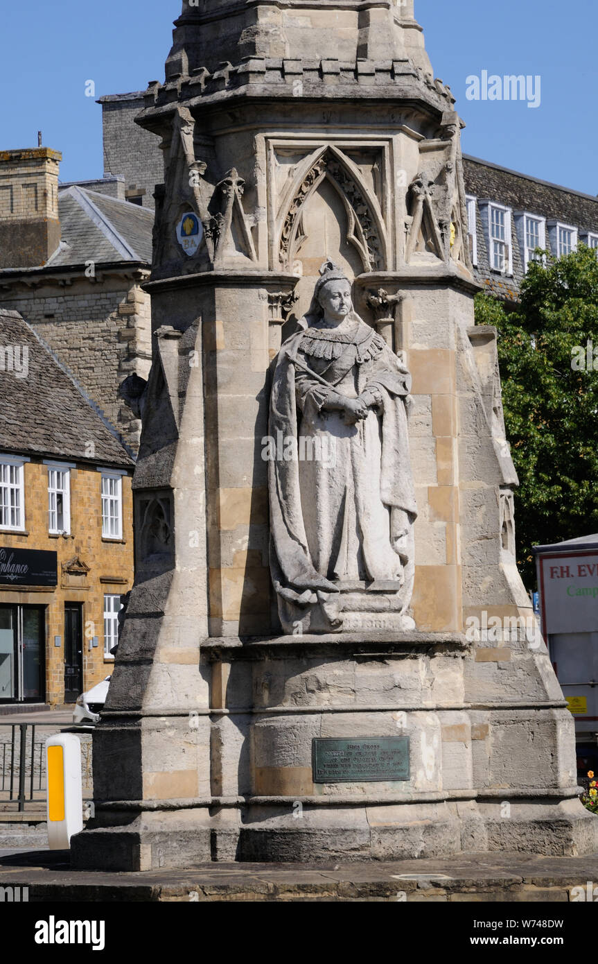 Banbury Cross, Banbury, Oxfordshire. This was erected in 1859 to commemorate the marriage of Victoria, Princes Royal, with the Crown Prince of Prussia Stock Photo