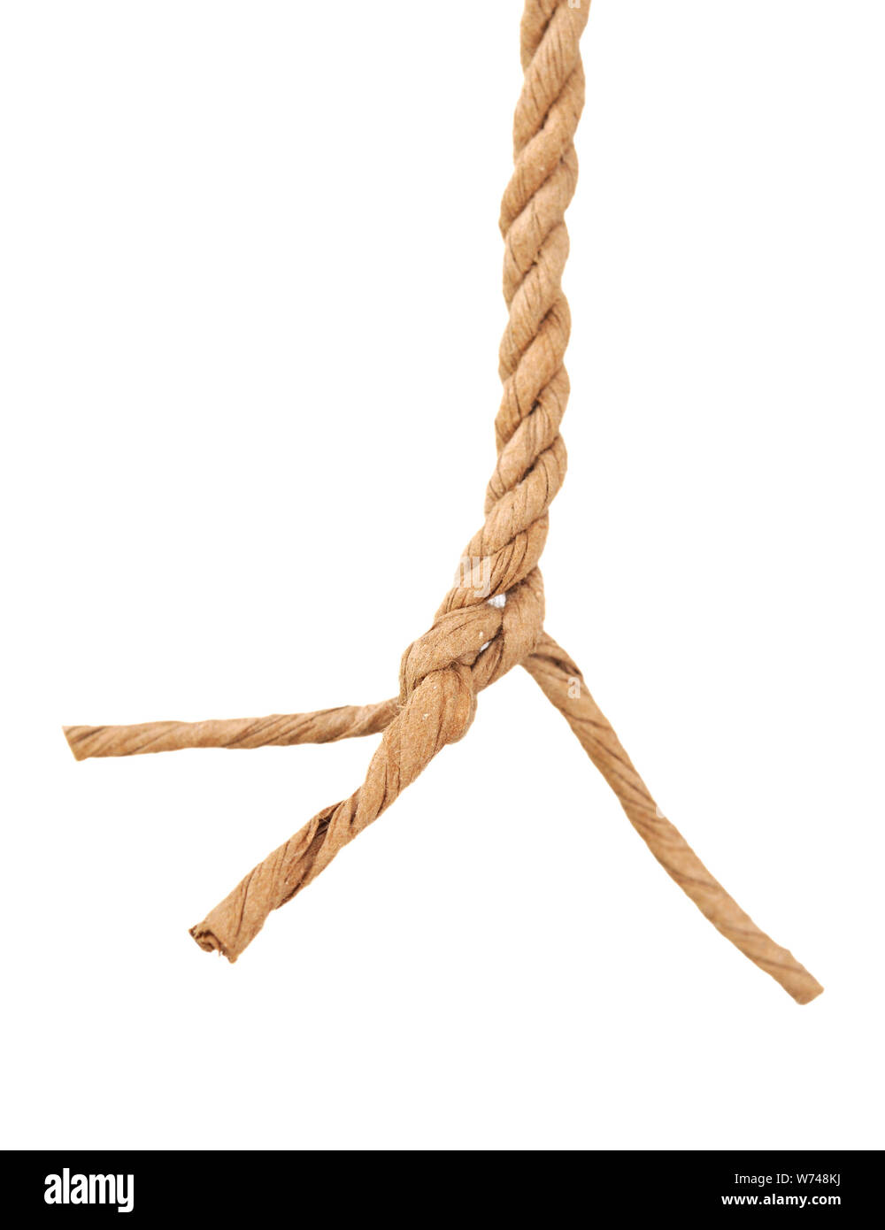 triple twist rope isolate on white Stock Photo Alamy