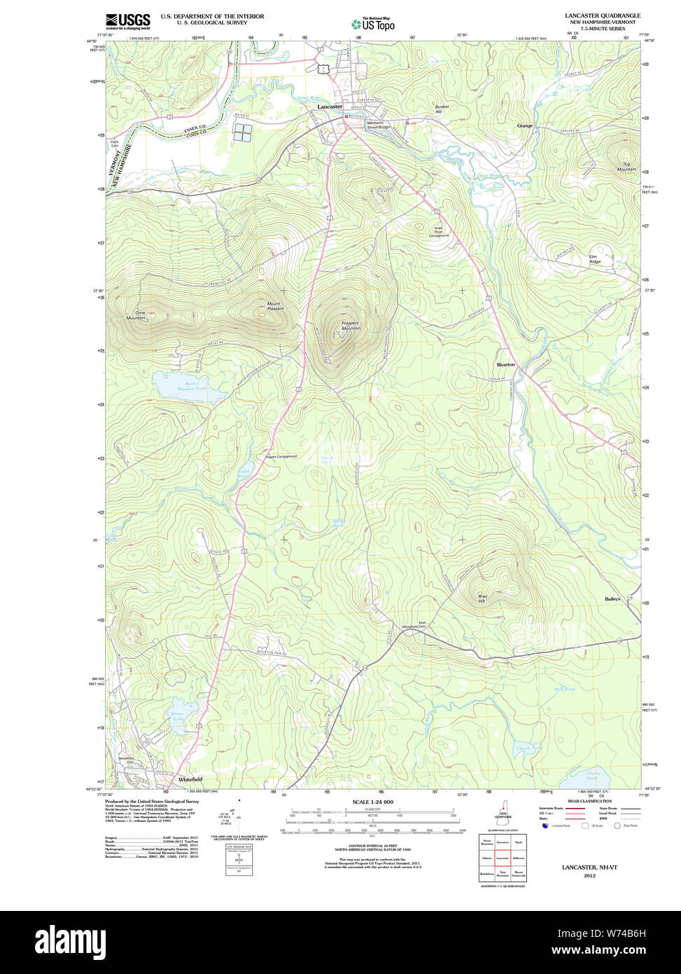 USGS Topo Map of Lancaster