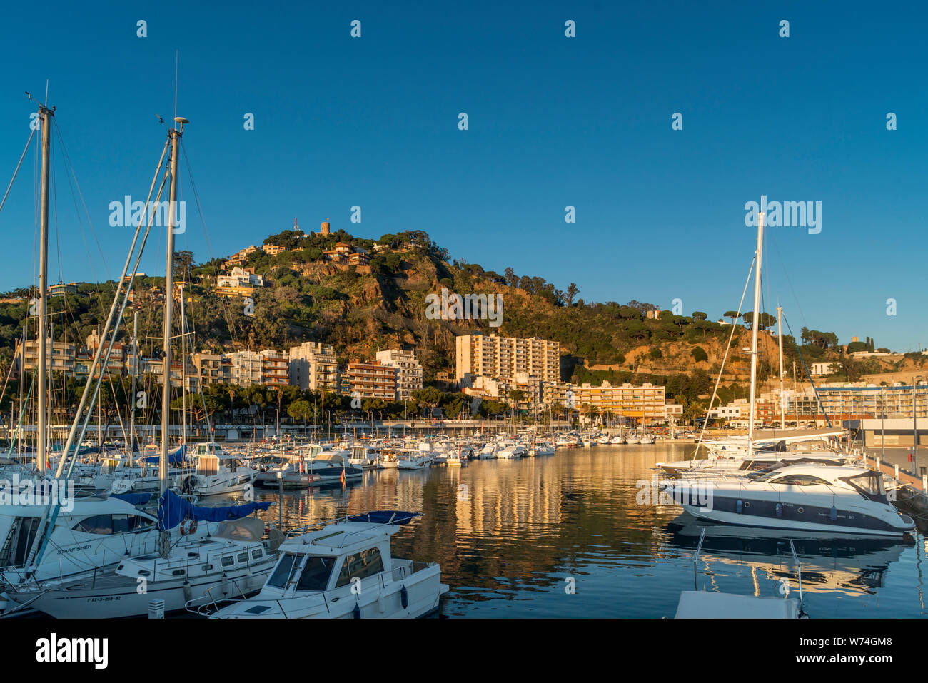 MARINA PORT OF BLANES COSTA BRAVA GERONA CATALONIA SPAIN Stock Photo MARINA PORT OF BLANES COSTA BRAVA GERONA CATALONIA SPAIN Stock Photo