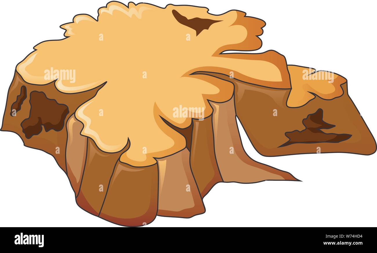 Very old tree stump icon, cartoon style Stock Vector Image & Art - Alamy