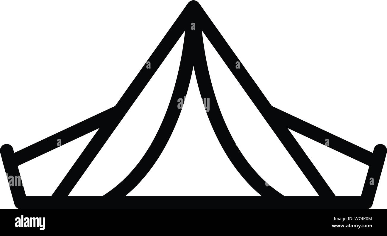 Tourist tent icon, outline style Stock Vector Image & Art - Alamy