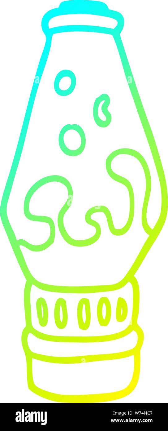 cold gradient line drawing of a cartoon lava lamp Stock Vector Image & Art Alamy