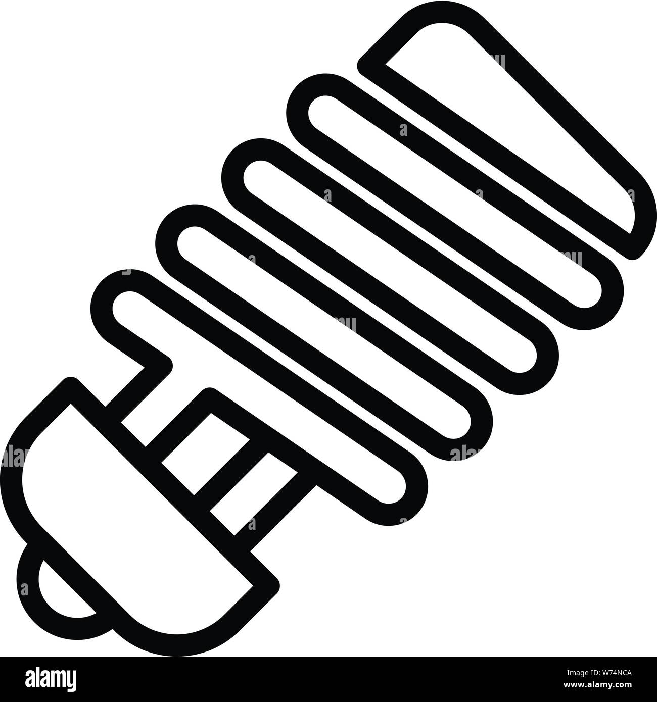 Energy saving lamp icon, outline style Stock Vector Image & Art - Alamy