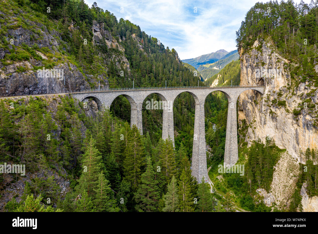 Filisur Famous viaduct near Filisur in the Swiss Alps called Landwasser Viaduct ...