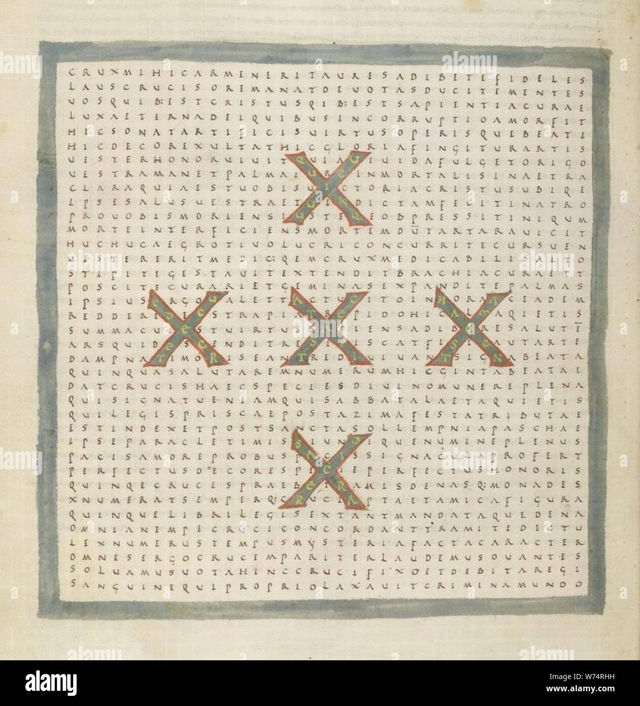 De laudibus sanctae crucis 7 Stock Photo Alamy