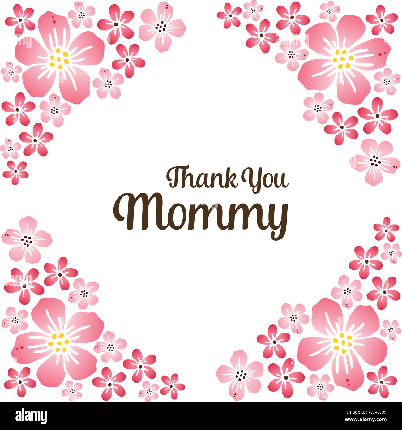 Theme Design Thank You Mommy With Art Of Pink Bouqet Frame Vector Illustration Stock Vector Image Art Alamy Theme Design Thank You Mommy With Art Of Pink Bouqet Frame Vector Illustration Stock Vector Image Art Alamy