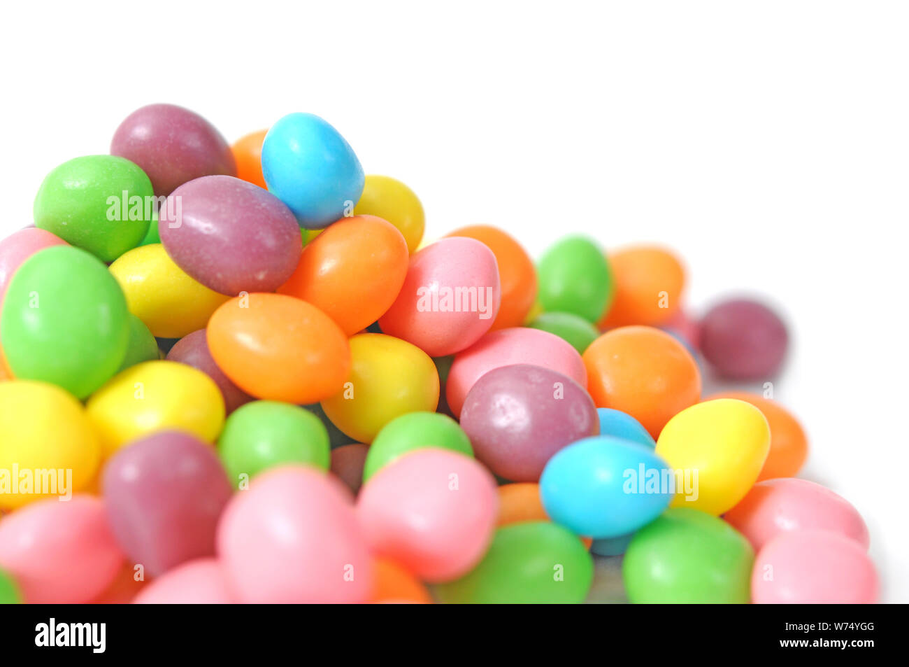 jelly candies on white background Stock Photo - Alamy