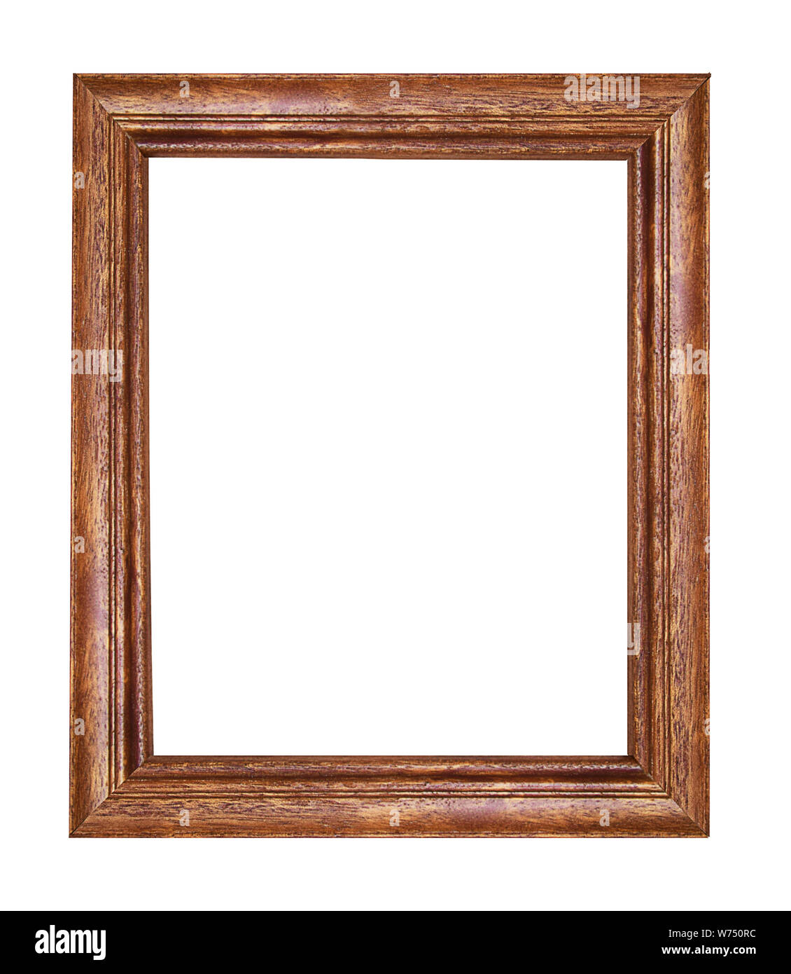 wood picture frame Isolated on white background Stock Photo - Alamy