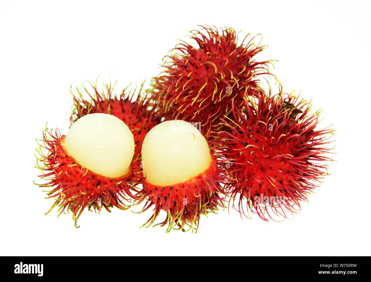 rambutan isolate on white background Stock Photo - Alamy
