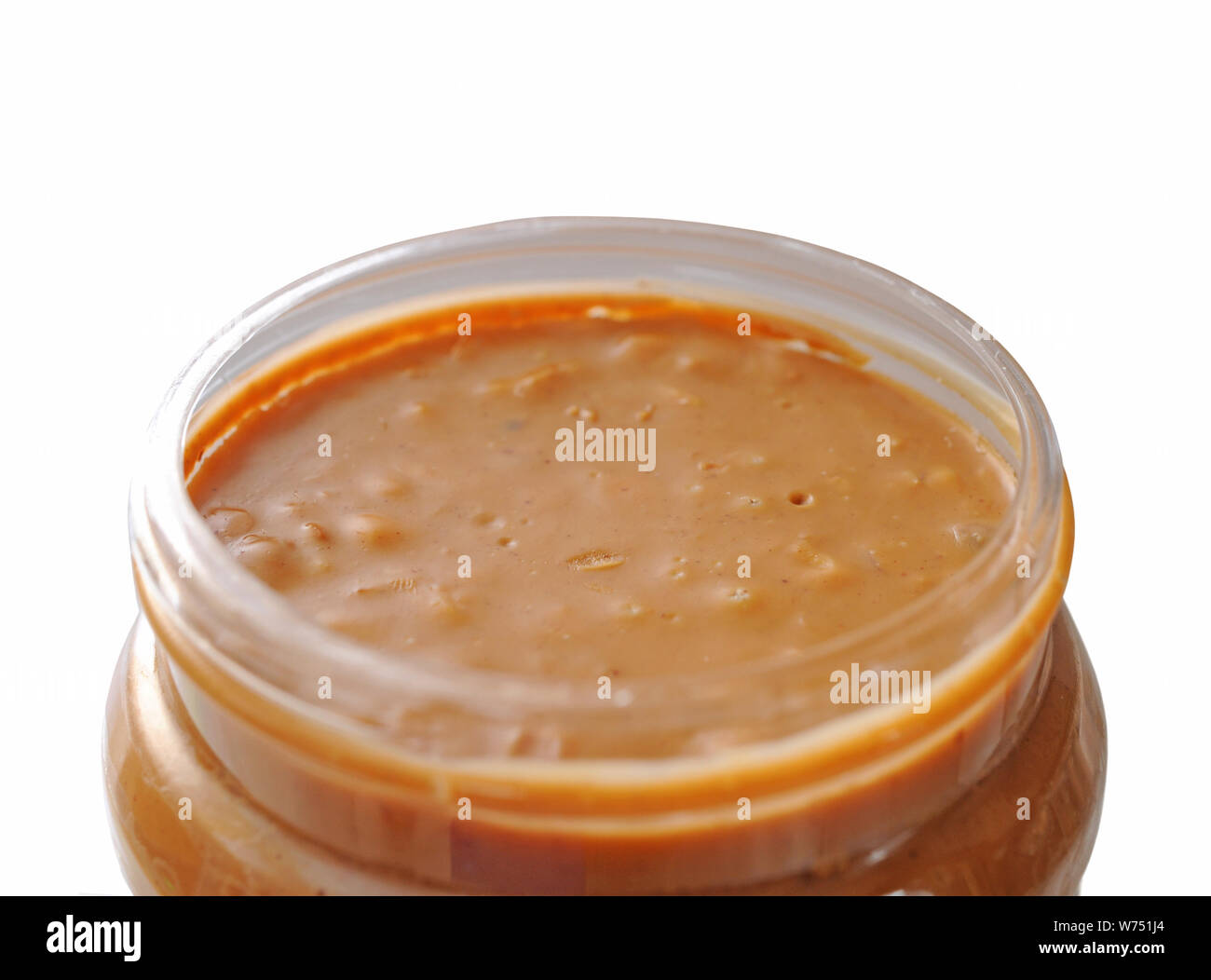 Download Closeup Of Opened Peanut Butter Jar Stock Photo Alamy Yellowimages Mockups