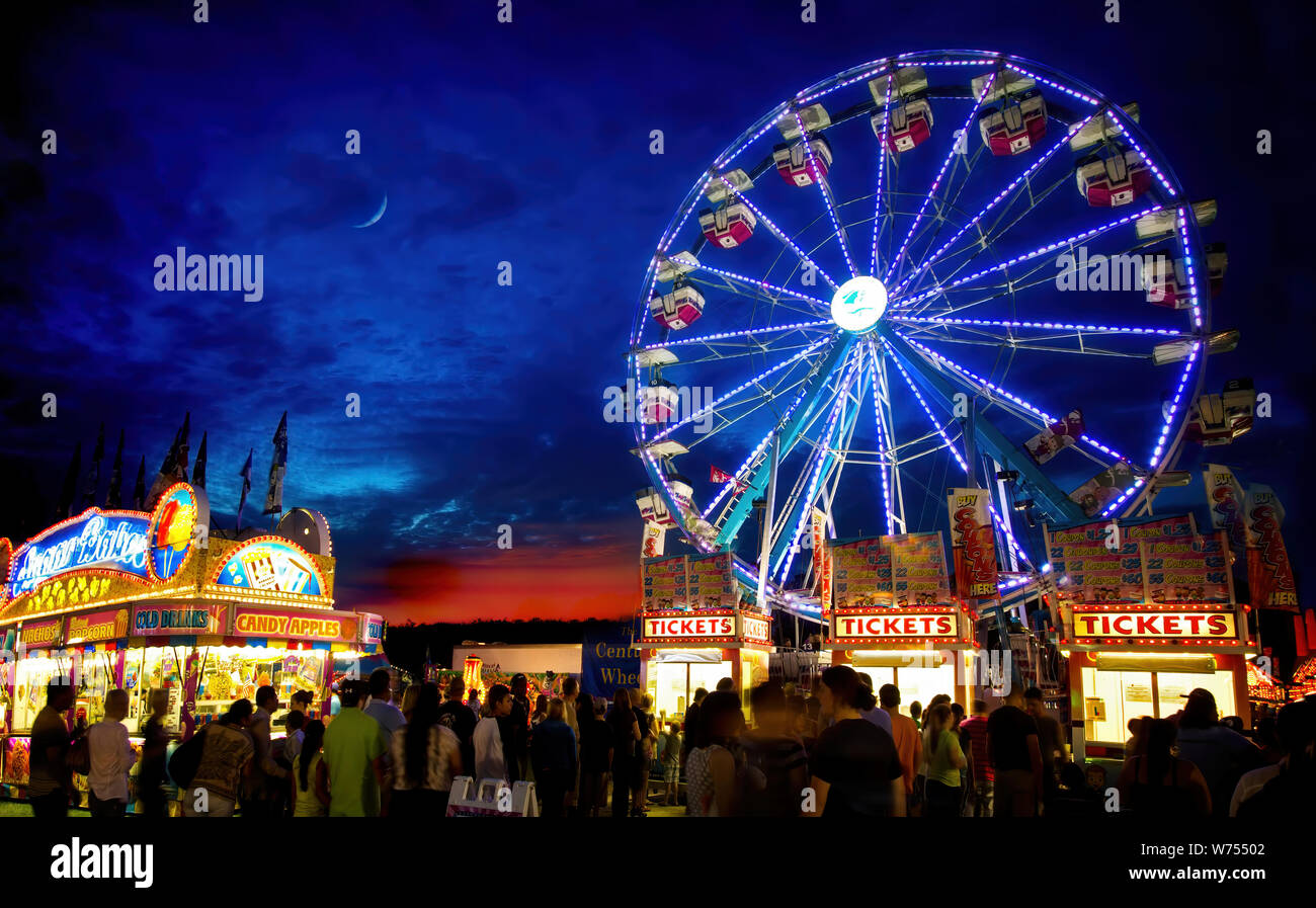 Carnival midway amusement ride hires stock photography and images Alamy