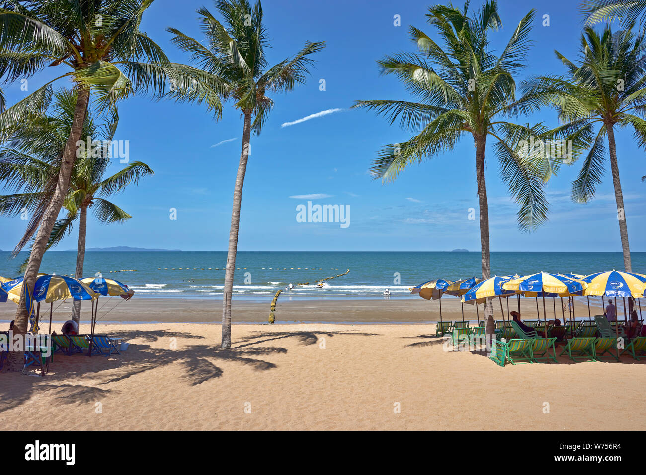 Jomtien Beach, Pattaya sea view, Thailand, Southeast Asia Stock Photo