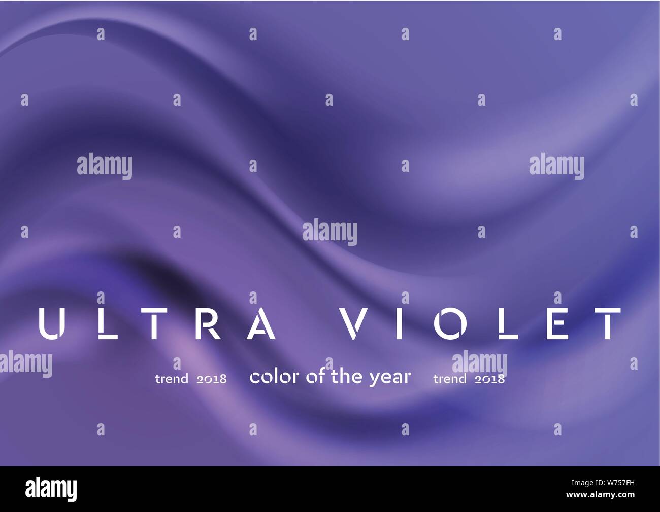 Ultra violet glowing shiny waves abstract background. Vector design Stock Vector