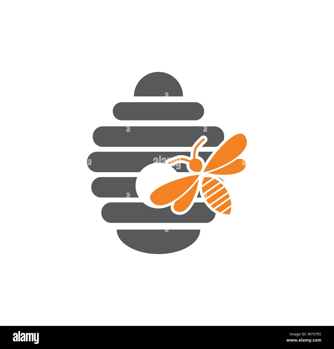 Beekeeping related icon on background for graphic and web design ...