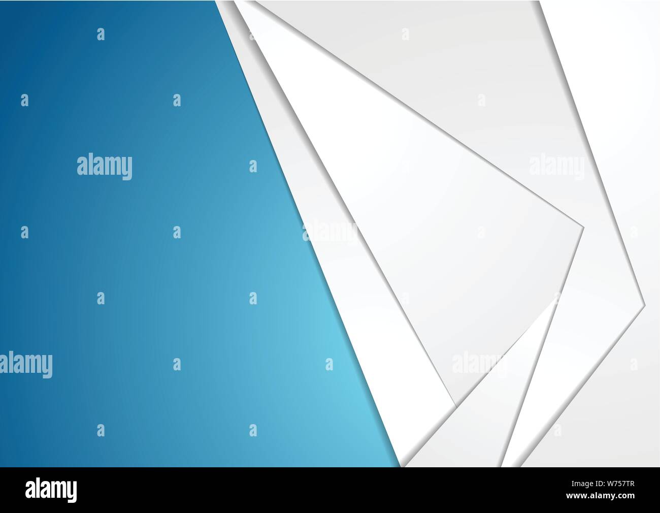 Grey and blue tech abstract background. Vector corporate design Stock ...