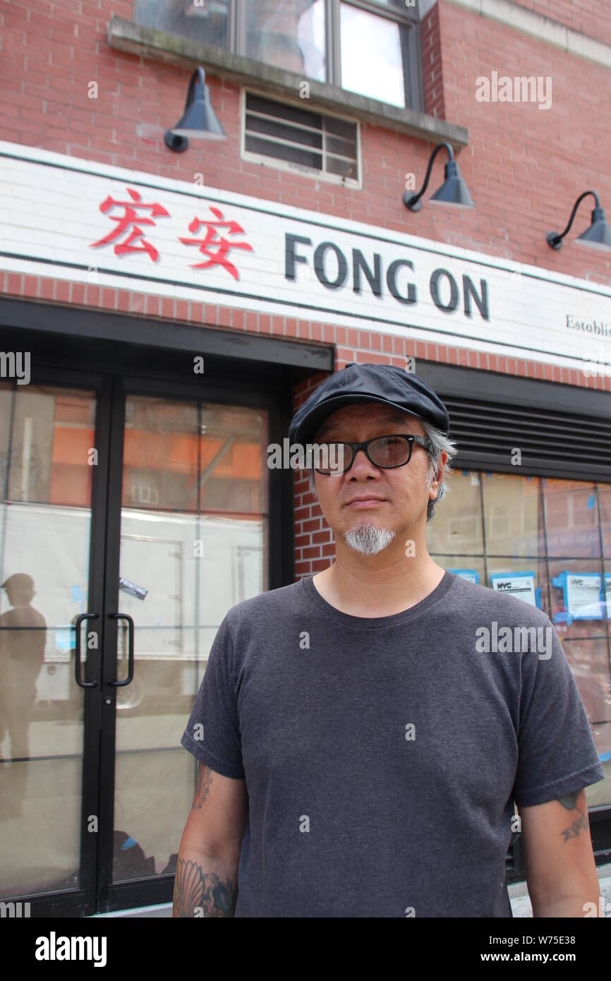 New York, USA. 18th Sep, 2018. Paul Eng stands in front of his tofu