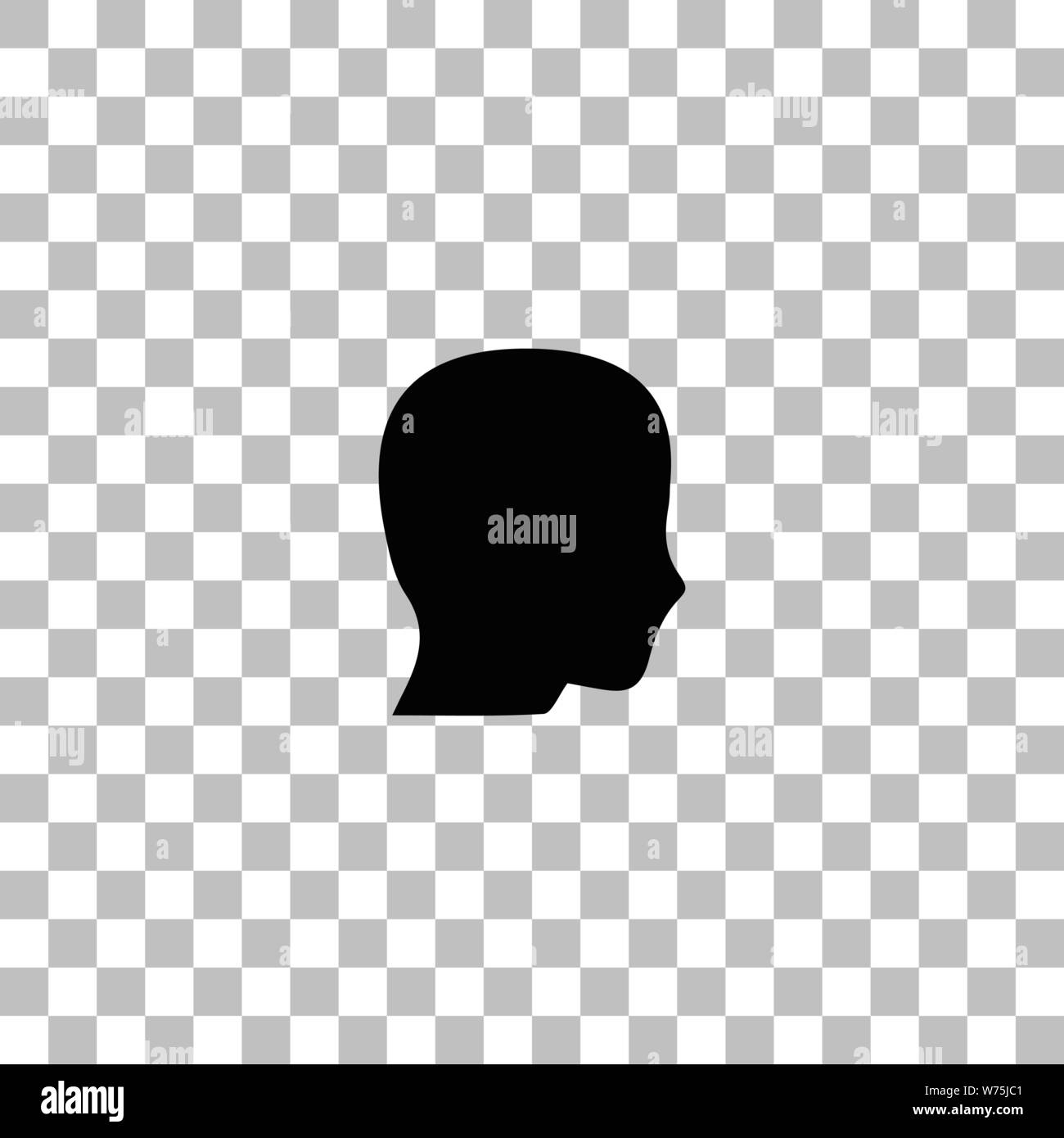 Human head Face Silhouette , man silhouette transparent background