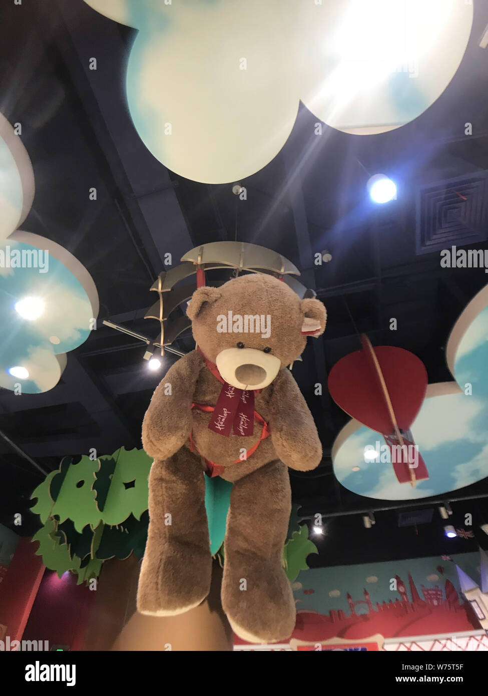 Interior view of the newly-opened flagship store of British toy retailer Hamley's during its trial operations on the Wangfujing shopping street in Bei Stock Photo