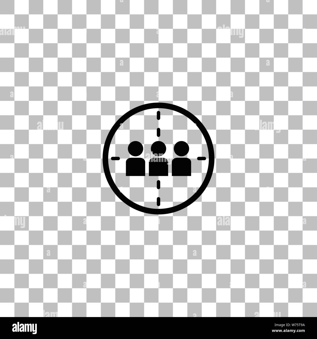 Kill. Black flat icon on a transparent background. Pictogram for your project Stock Vector