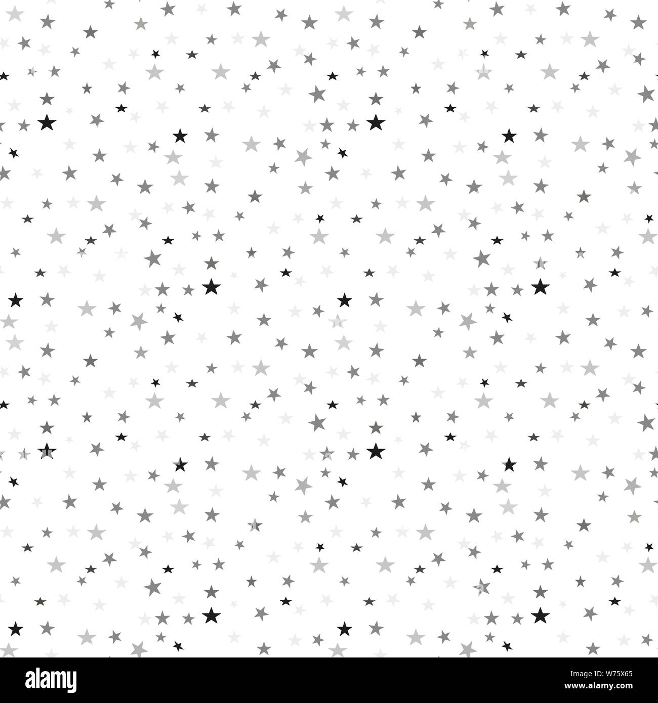 Black Little Stars On White Background Seamless Vector Pattern Illustration Stock Vector Image Art Alamy