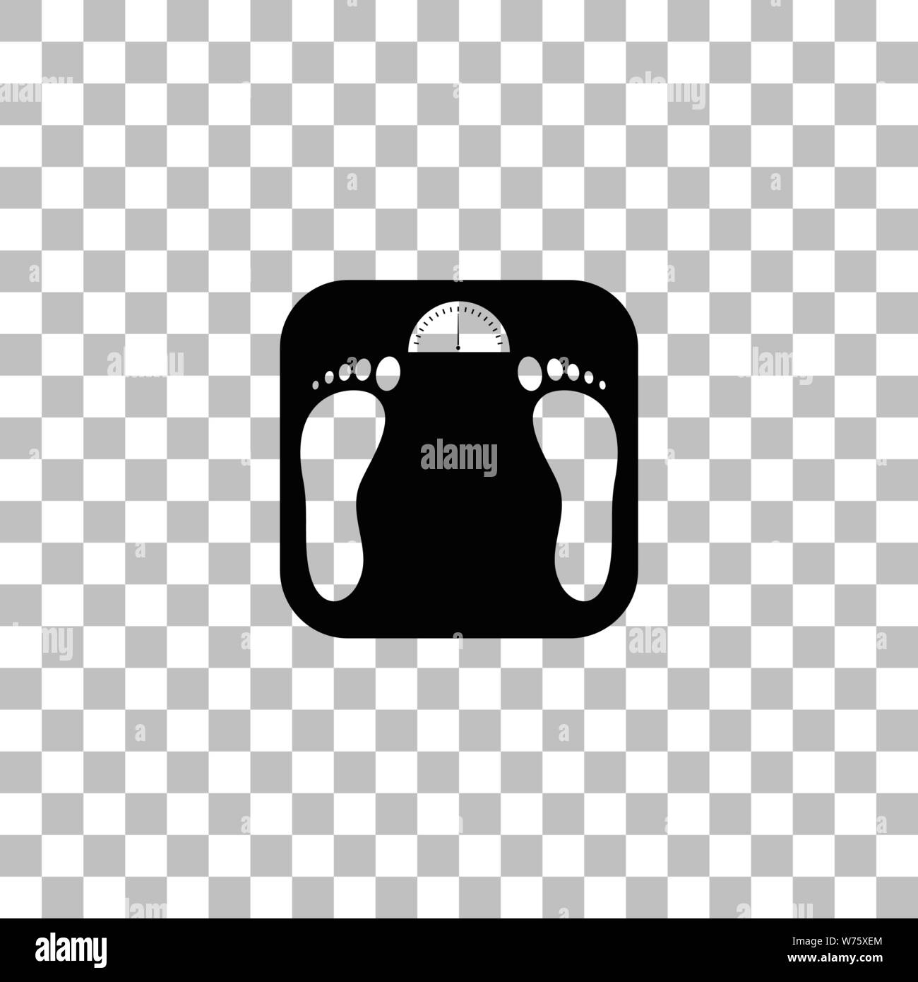 Scales. Black flat icon on a transparent background. Pictogram for your ...
