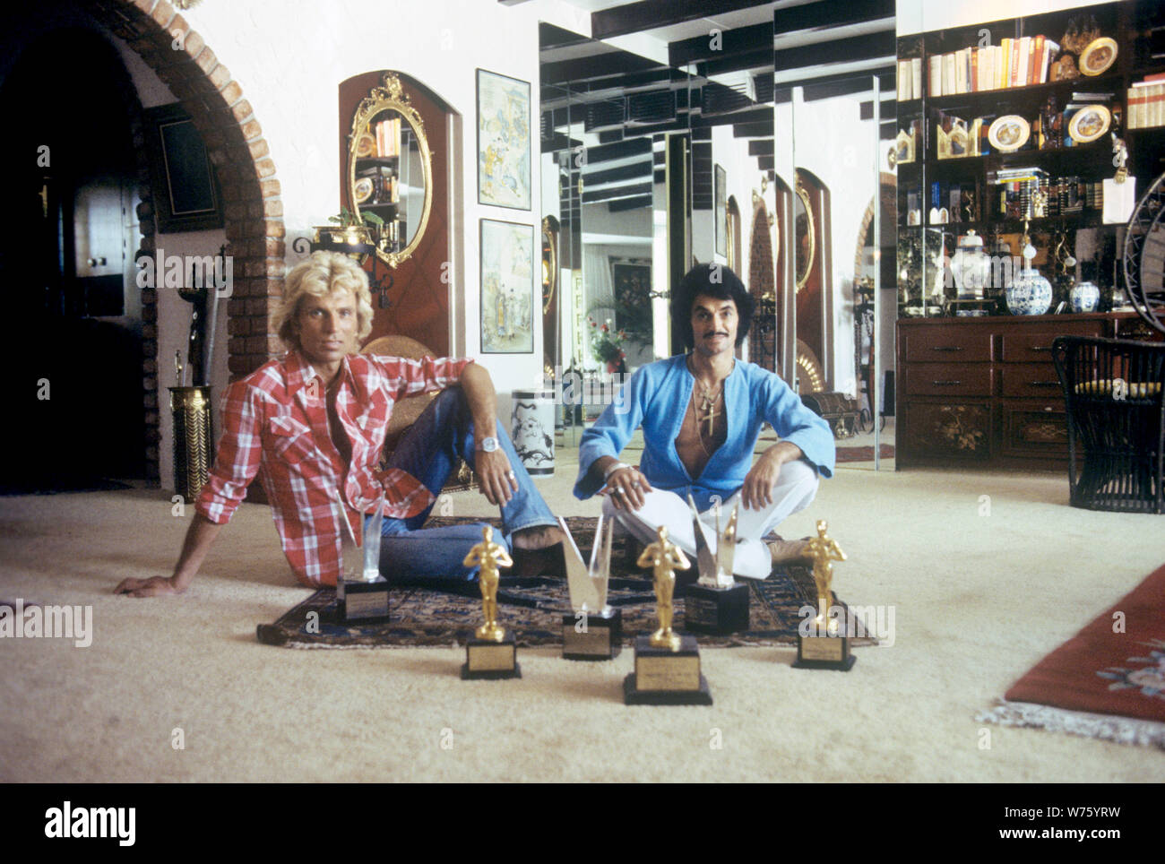 Siegfried (l) and Roy (r) with some of their many trophies in their