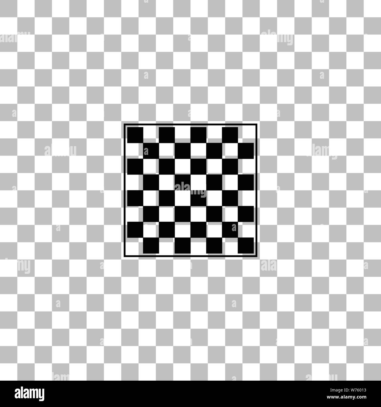 Chess board icon on transparent background Vector Image