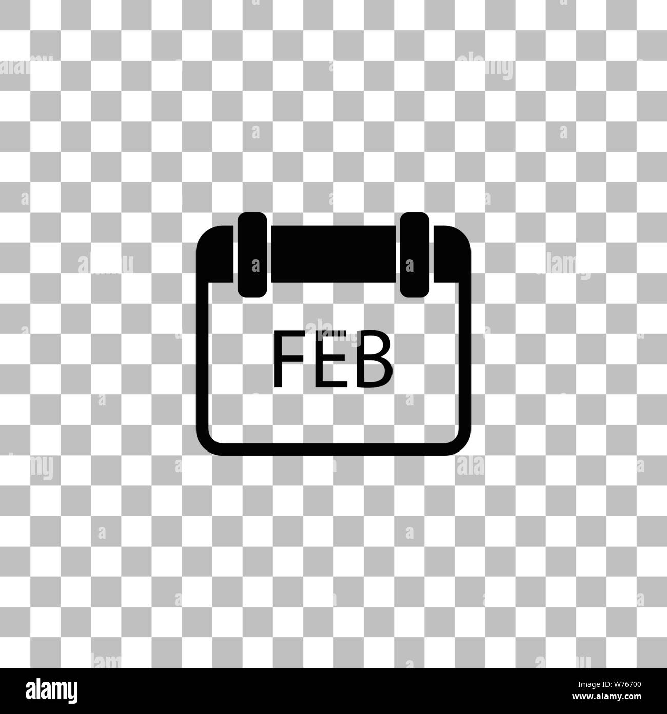 Calendar Black Flat Icon On A Transparent Background Pictogram For Your Project Stock Vector Image Art Alamy