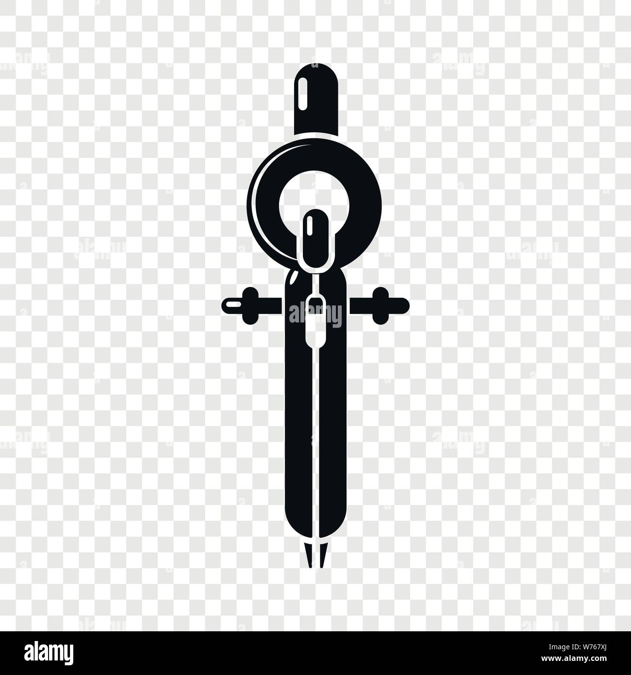 Compass icon, simple black style Stock Vector