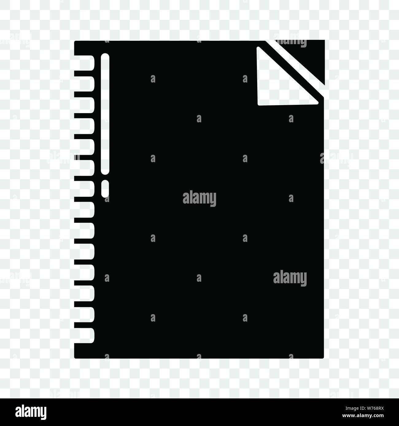 Notebook icon, simple black style Stock Vector Image & Art - Alamy