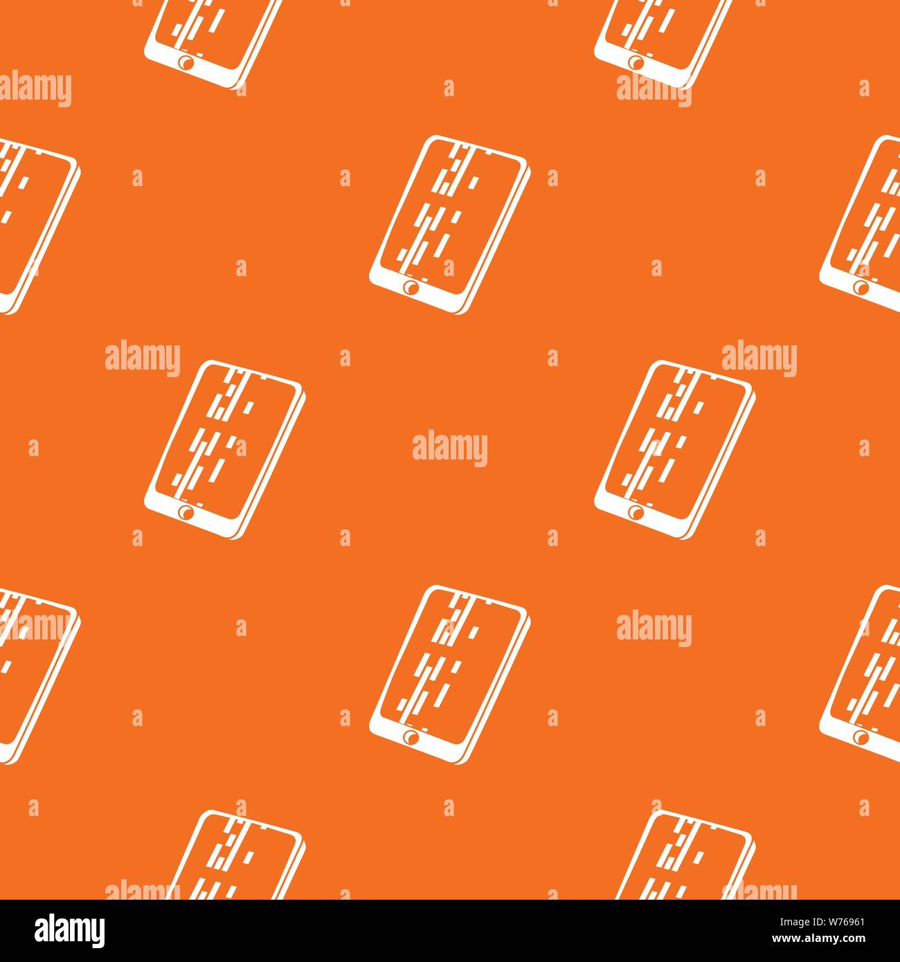 Dead pixel smartphone pattern vector orange Stock Vector Image & Art ...