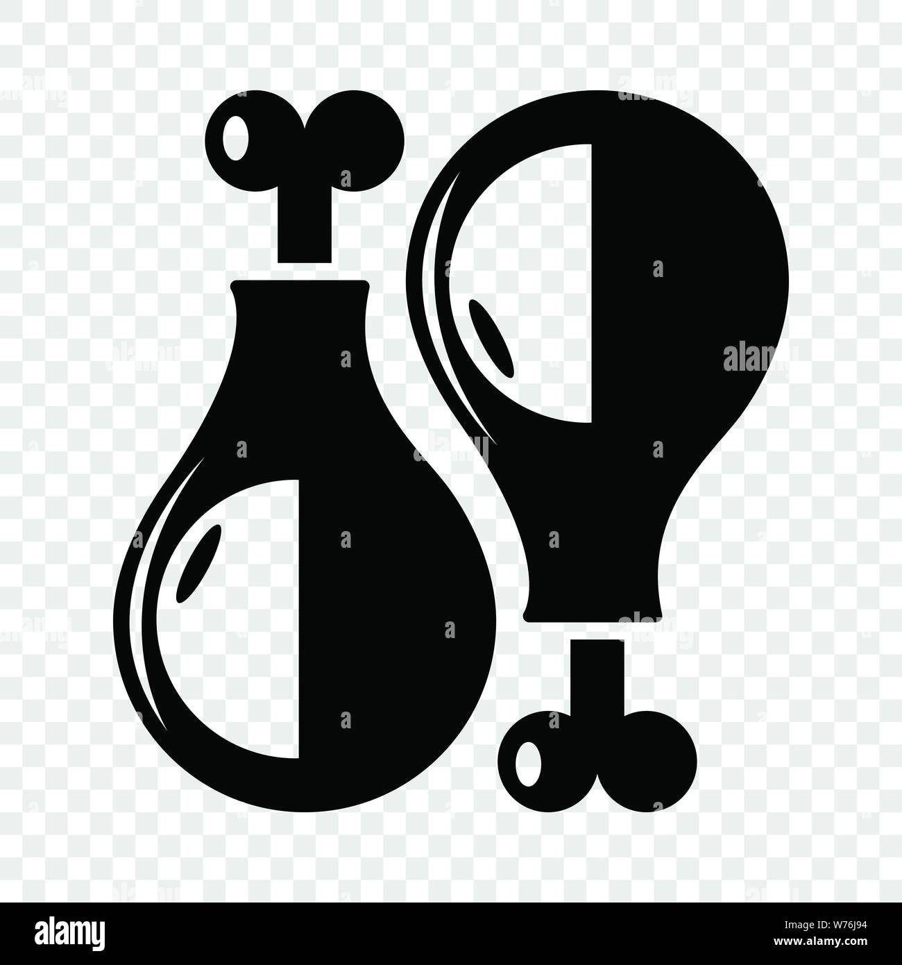 Chicken leg icon, simple black style Stock Vector Image & Art - Alamy