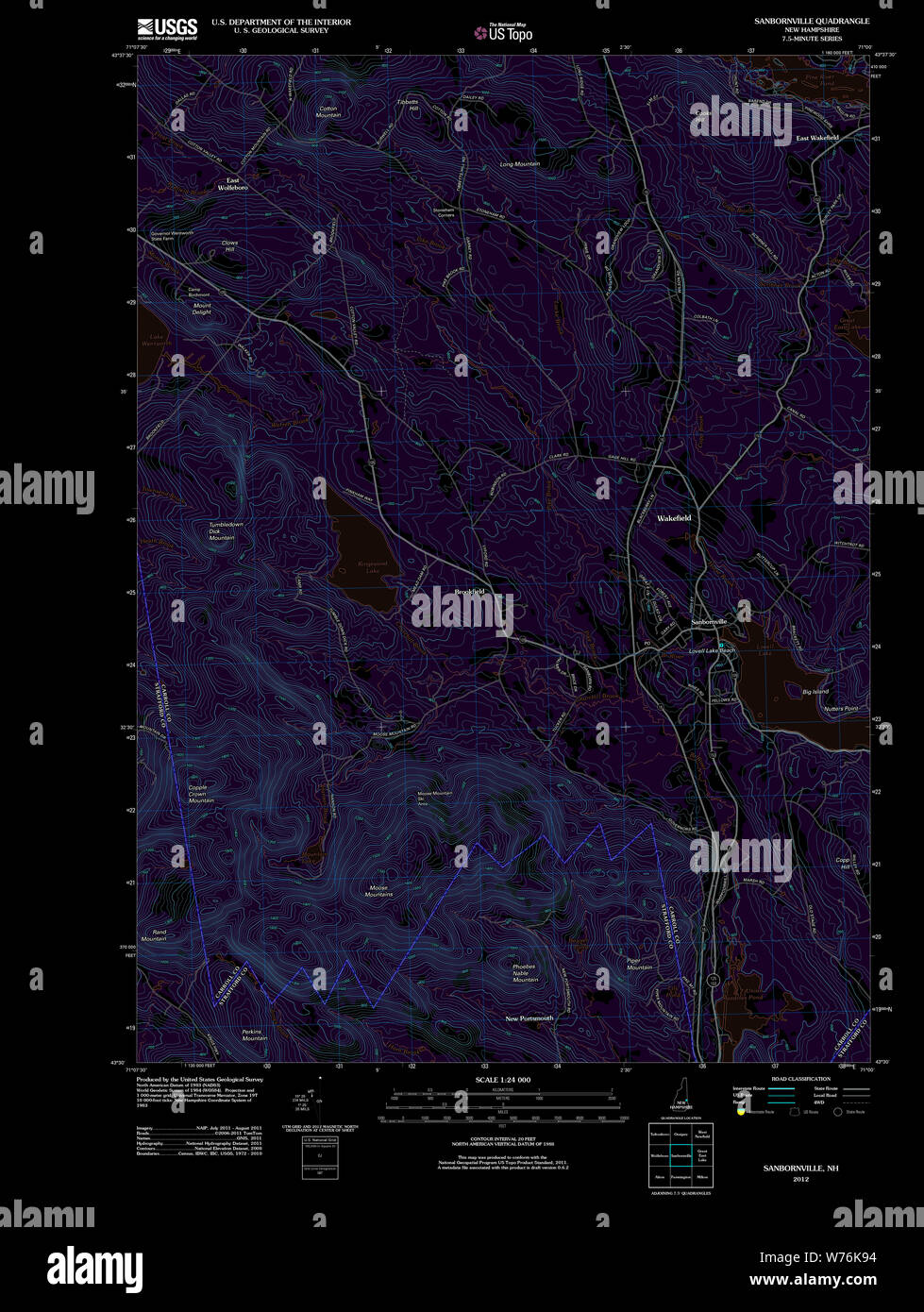 Map of sanbornville hires stock photography and images Alamy