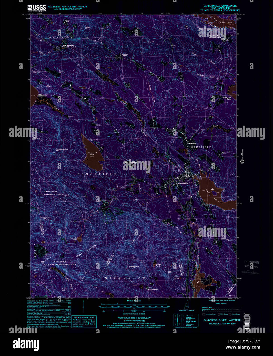 Sanbornville map hires stock photography and images Alamy