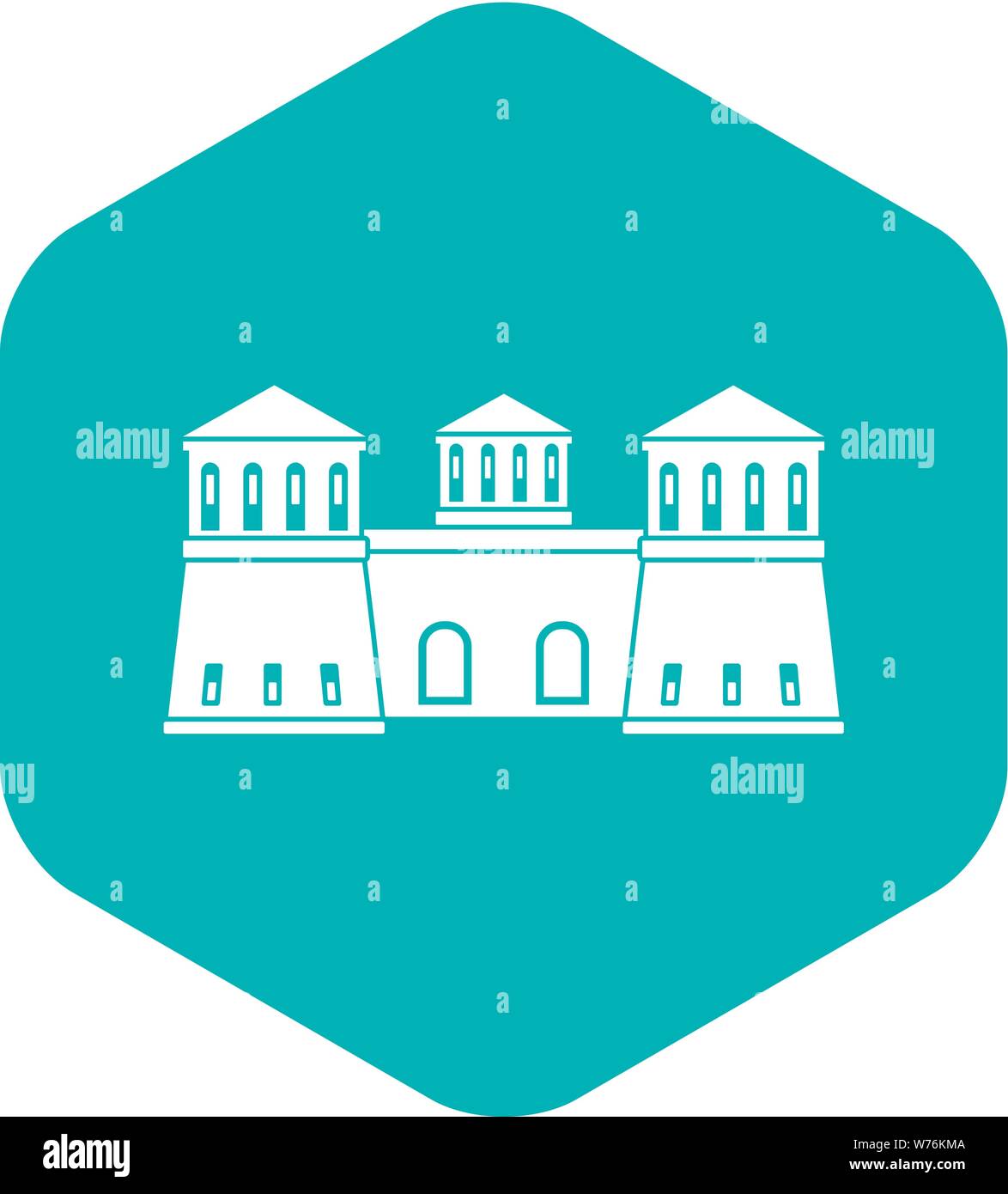 Castle icon, simple style Stock Vector Image & Art - Alamy