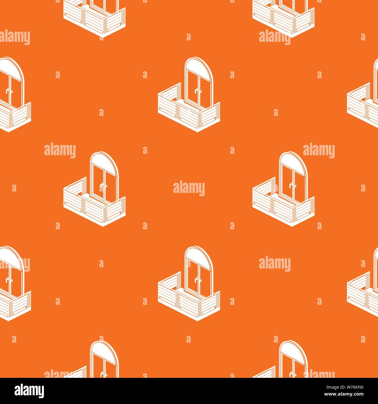Wood balcony pattern vector orange Stock Vector Image & Art - Alamy