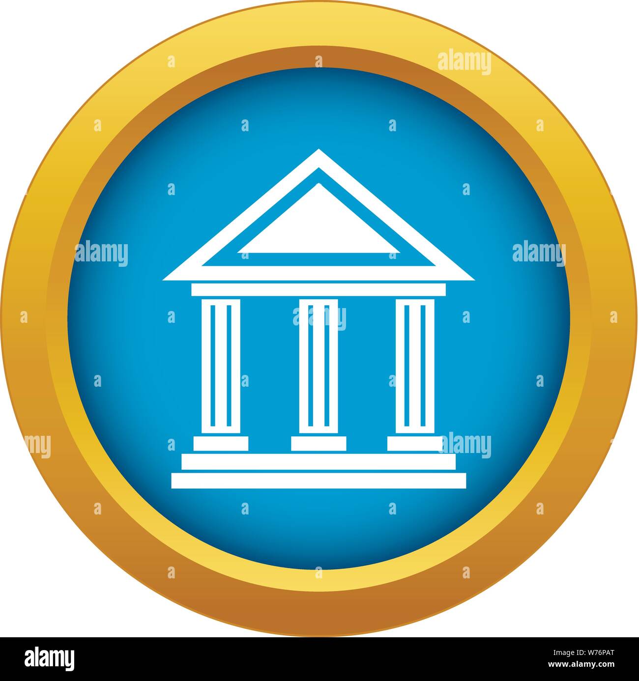 Colonnade icon blue vector isolated Stock Vector Image & Art - Alamy