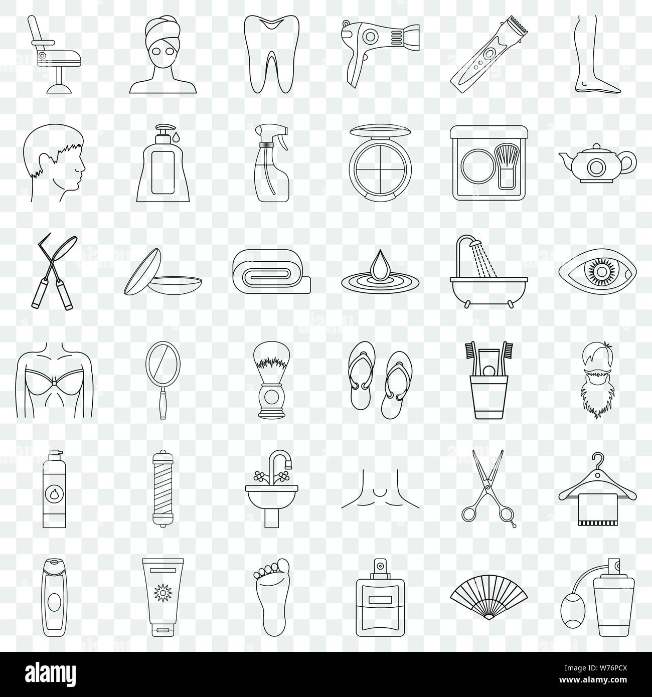Stomatology icons set, outline style Stock Vector Image & Art - Alamy