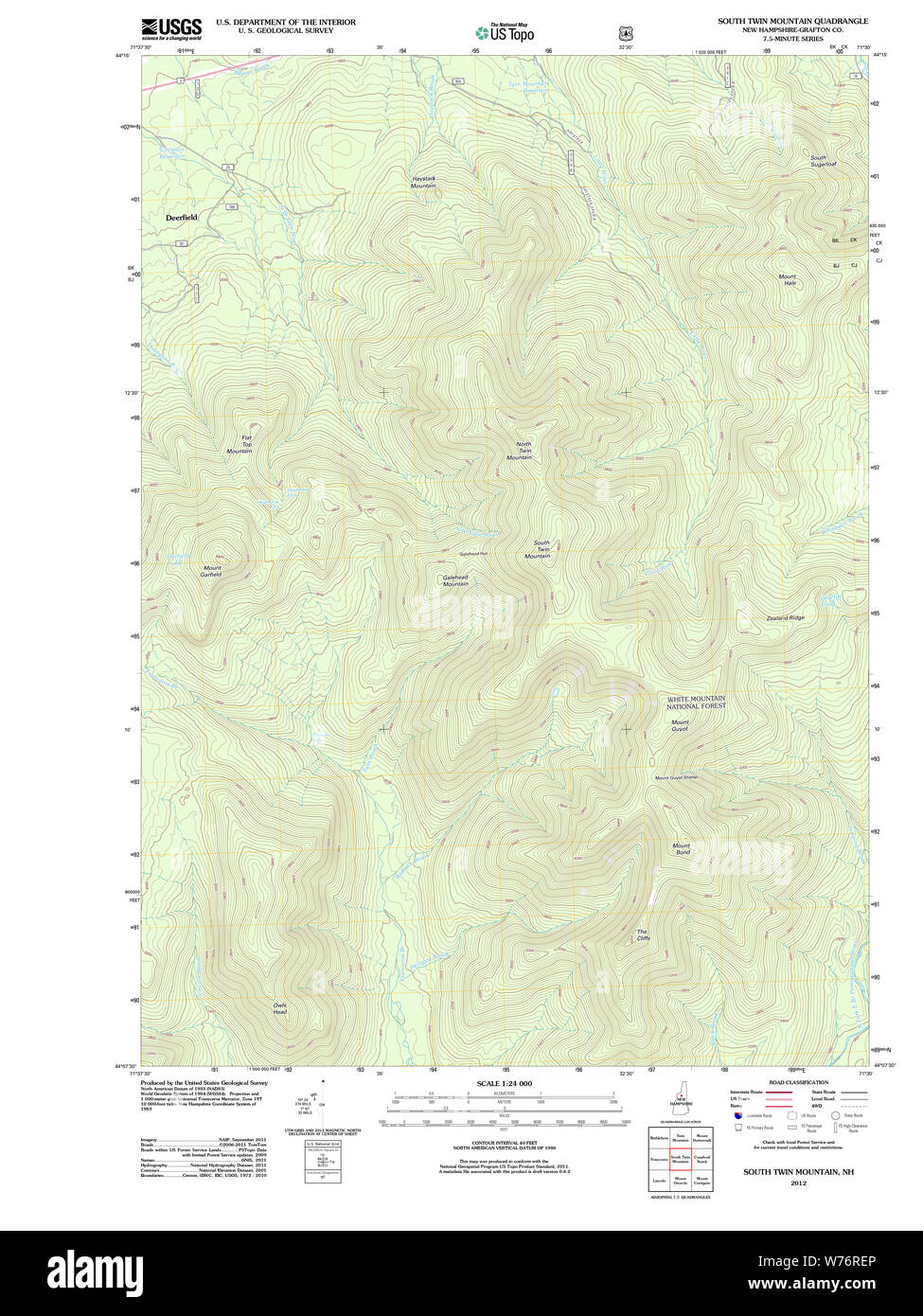 South twin mountain Cut Out Stock Images & Pictures Alamy