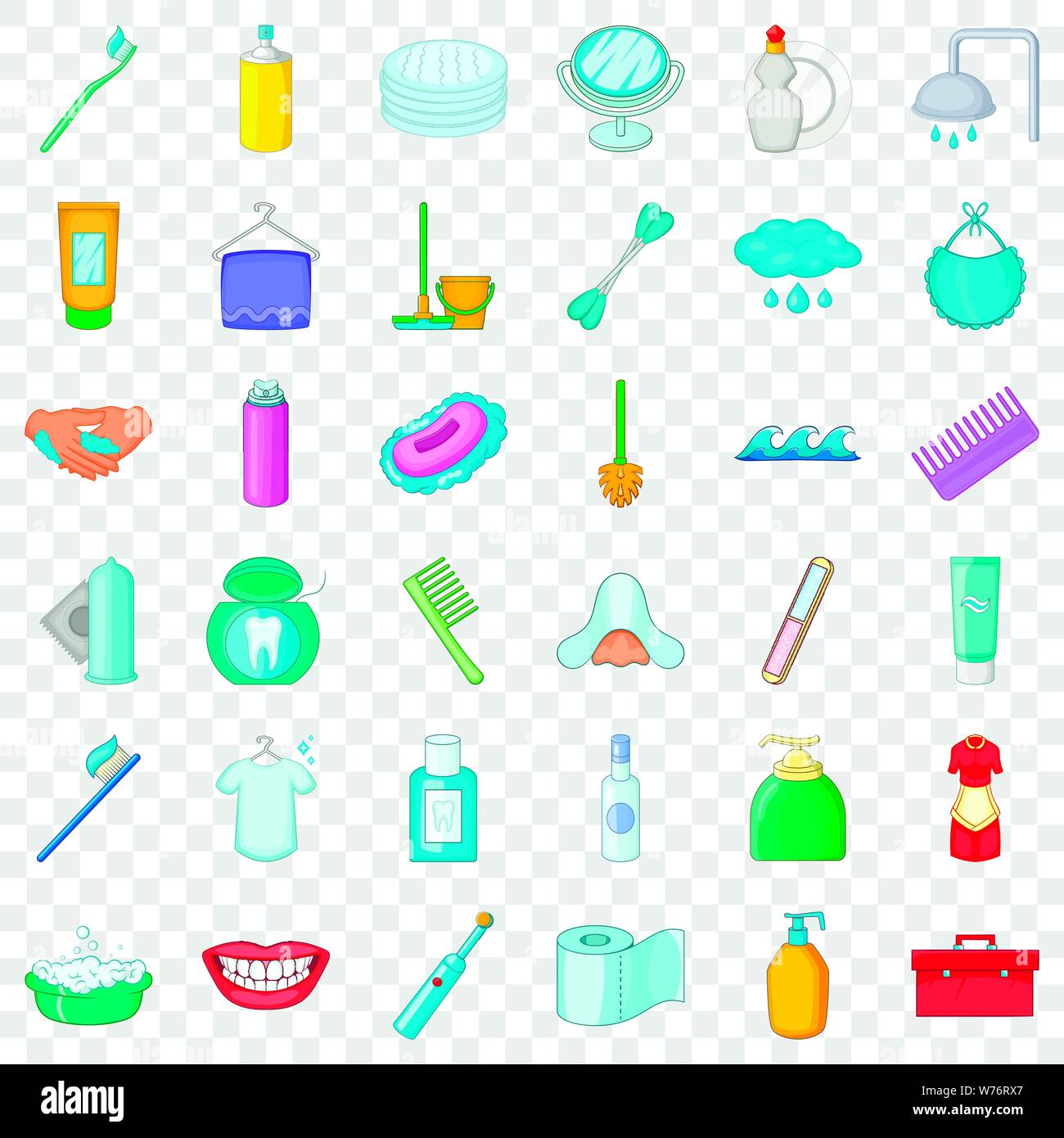 Stomatology icons set, cartoon style Stock Vector Image & Art - Alamy
