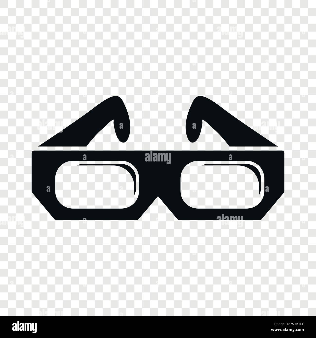 Glasses 3d paper icon symbol hi-res stock photography and images